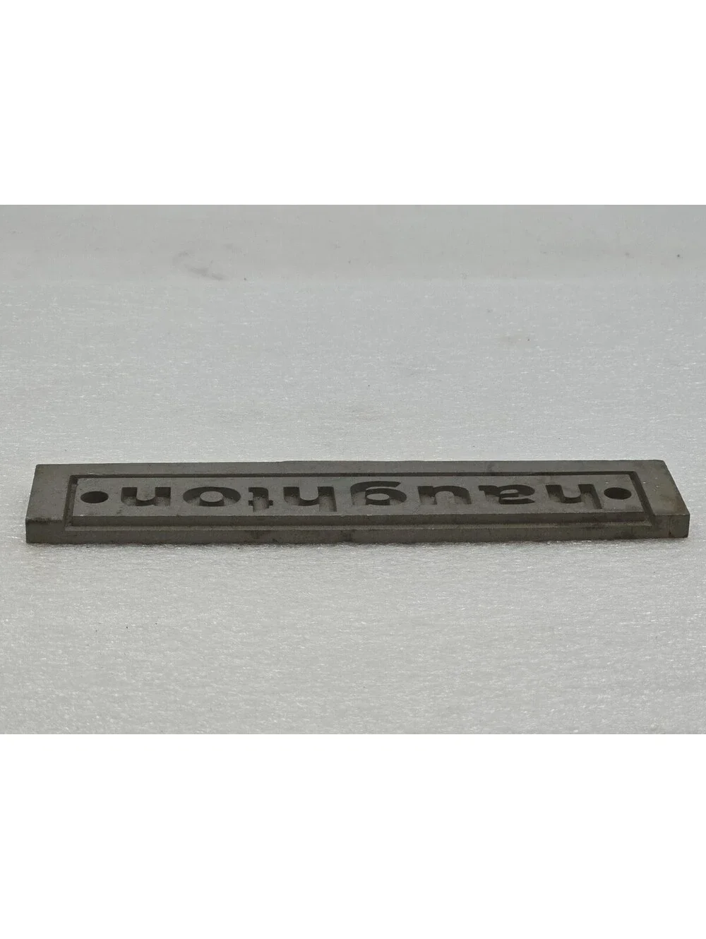Haughton Elevator Co Cast Metal Sign Nameplate Toledo Ohio Industrial Salvage